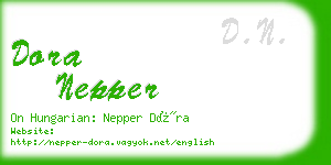 dora nepper business card